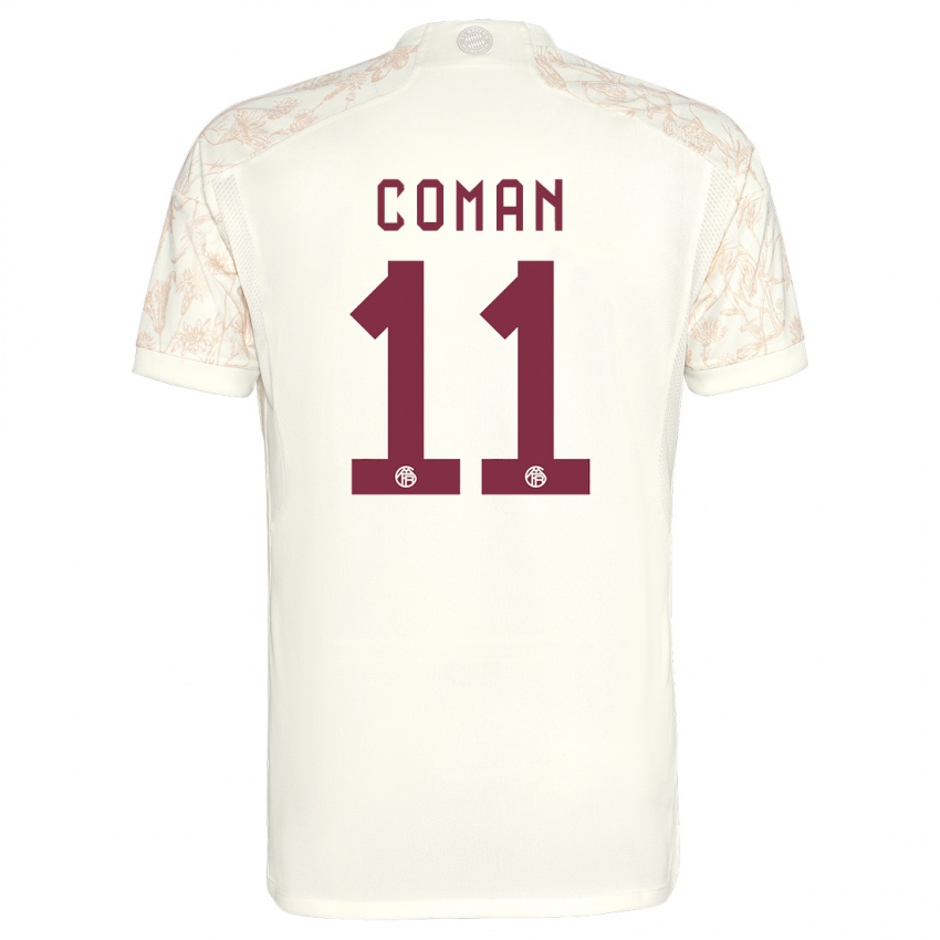 Niño Camiseta Kingsley Coman #11 Blanquecino Equipación Tercera 2023/24 La Camisa Perú