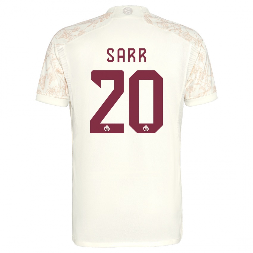 Niño Camiseta Bouna Sarr #20 Blanquecino Equipación Tercera 2023/24 La Camisa Perú