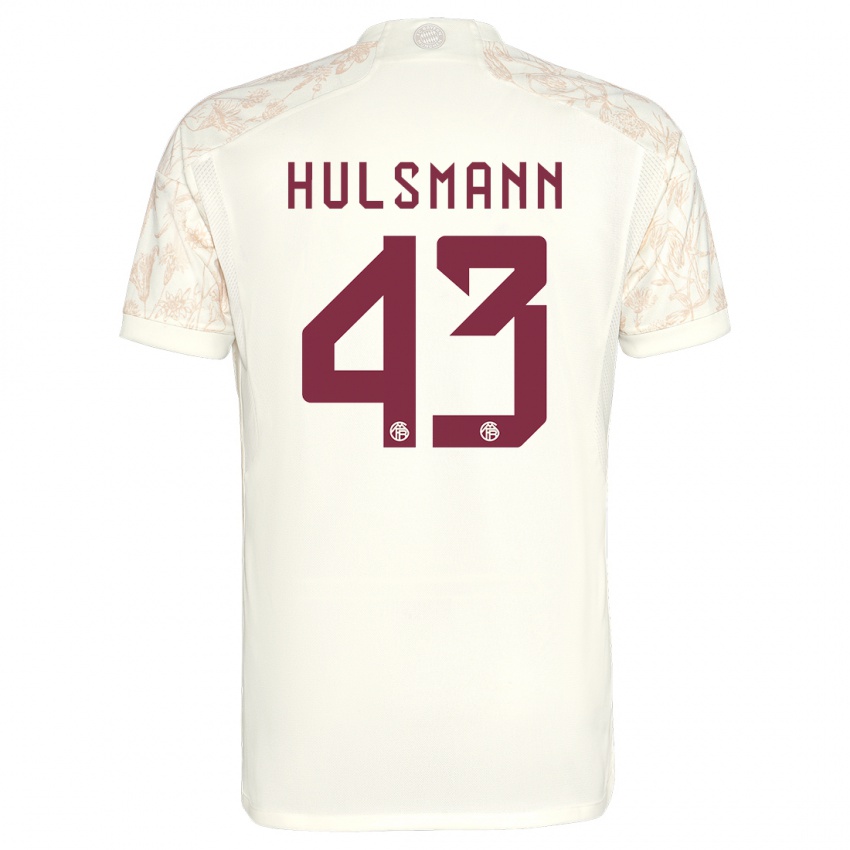 Niño Camiseta Tom Hulsmann #43 Blanquecino Equipación Tercera 2023/24 La Camisa Perú