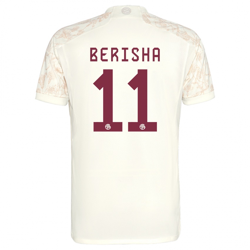 Niño Camiseta Dion Berisha #11 Blanquecino Equipación Tercera 2023/24 La Camisa Perú