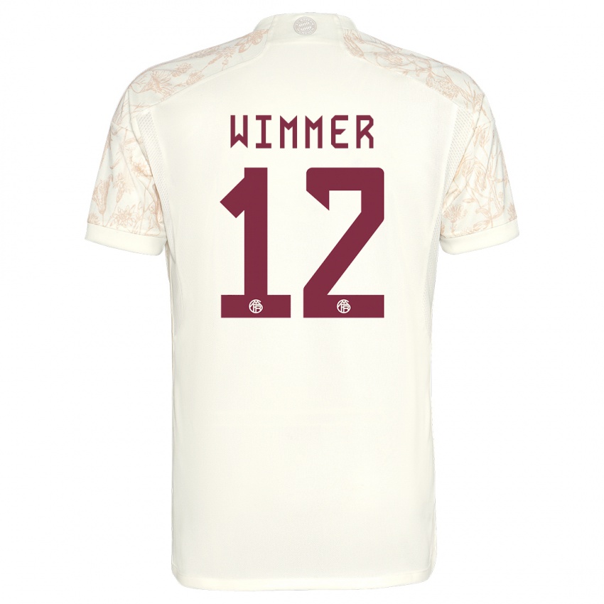 Niño Camiseta Benedikt Wimmer #12 Blanquecino Equipación Tercera 2023/24 La Camisa Perú