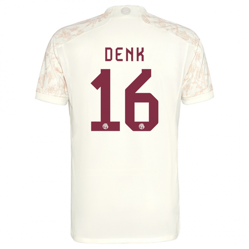 Niño Camiseta Luca Denk #16 Blanquecino Equipación Tercera 2023/24 La Camisa Perú