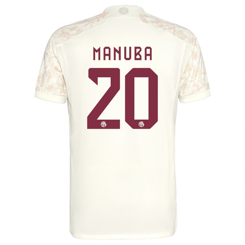 Niño Camiseta Vincent Manuba #20 Blanquecino Equipación Tercera 2023/24 La Camisa Perú