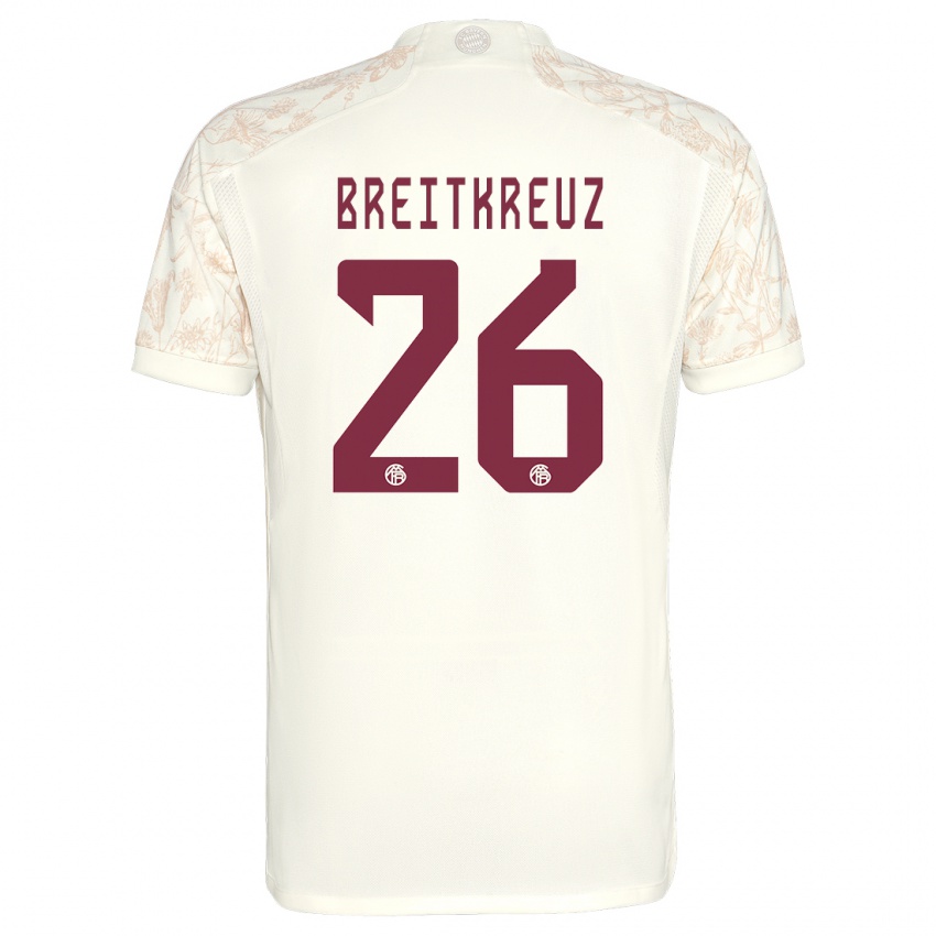 Niño Camiseta Steve Breitkreuz #26 Blanquecino Equipación Tercera 2023/24 La Camisa Perú