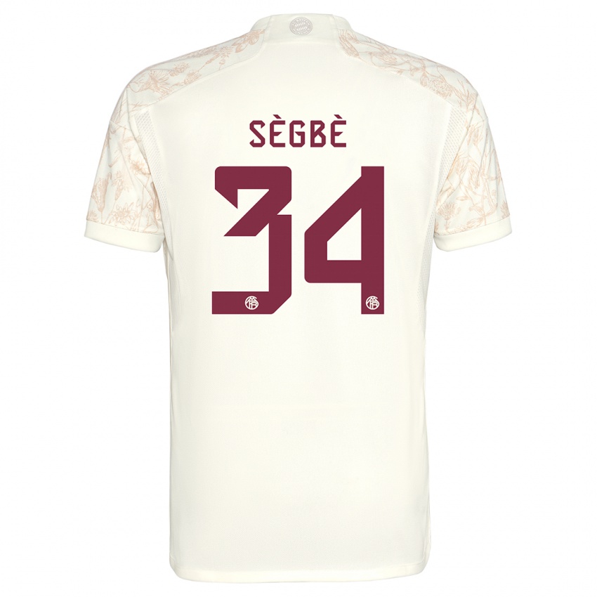 Niño Camiseta Désiré Sègbè #34 Blanquecino Equipación Tercera 2023/24 La Camisa Perú