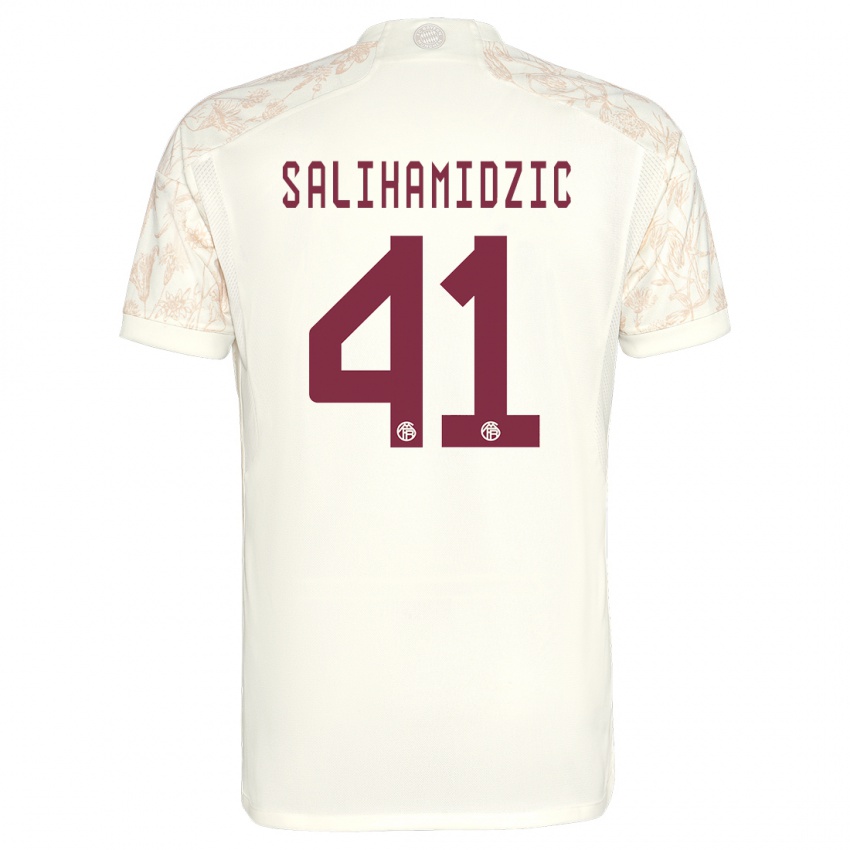 Niño Camiseta Nick Salihamidzic #41 Blanquecino Equipación Tercera 2023/24 La Camisa Perú