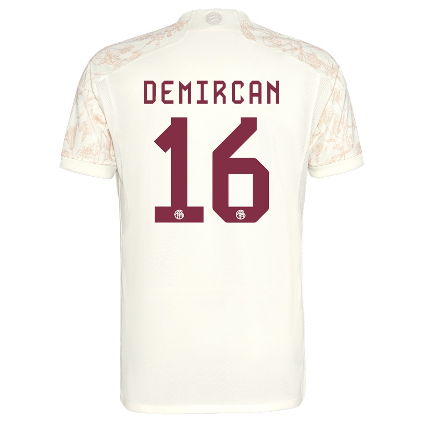 Niño Camiseta Emirhan Demircan #16 Blanquecino Equipación Tercera 2023/24 La Camisa Perú