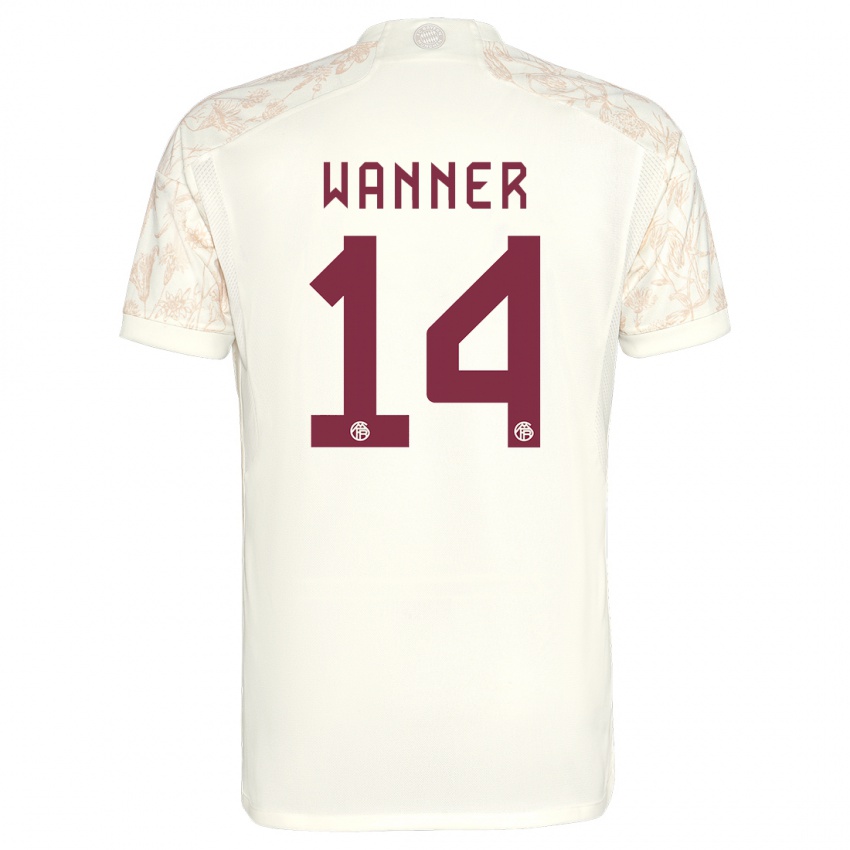 Niño Camiseta Paul Wanner #14 Blanquecino Equipación Tercera 2023/24 La Camisa Perú