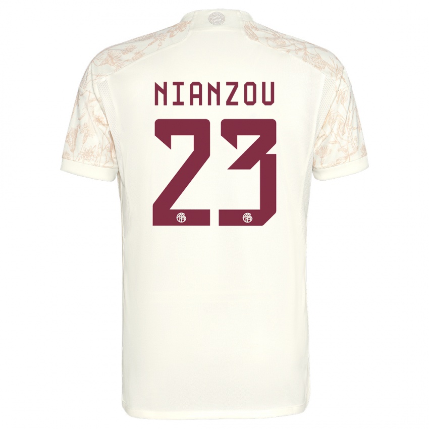 Niño Camiseta Tanguy Nianzou #23 Blanquecino Equipación Tercera 2023/24 La Camisa Perú