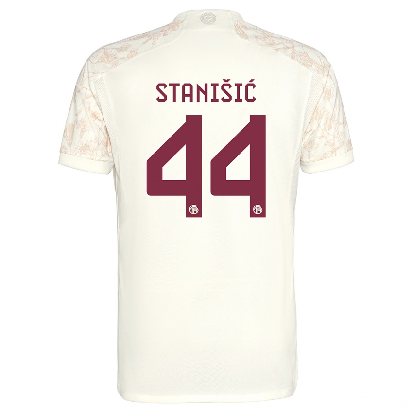 Niño Camiseta Josip Stanisic #44 Blanquecino Equipación Tercera 2023/24 La Camisa Perú