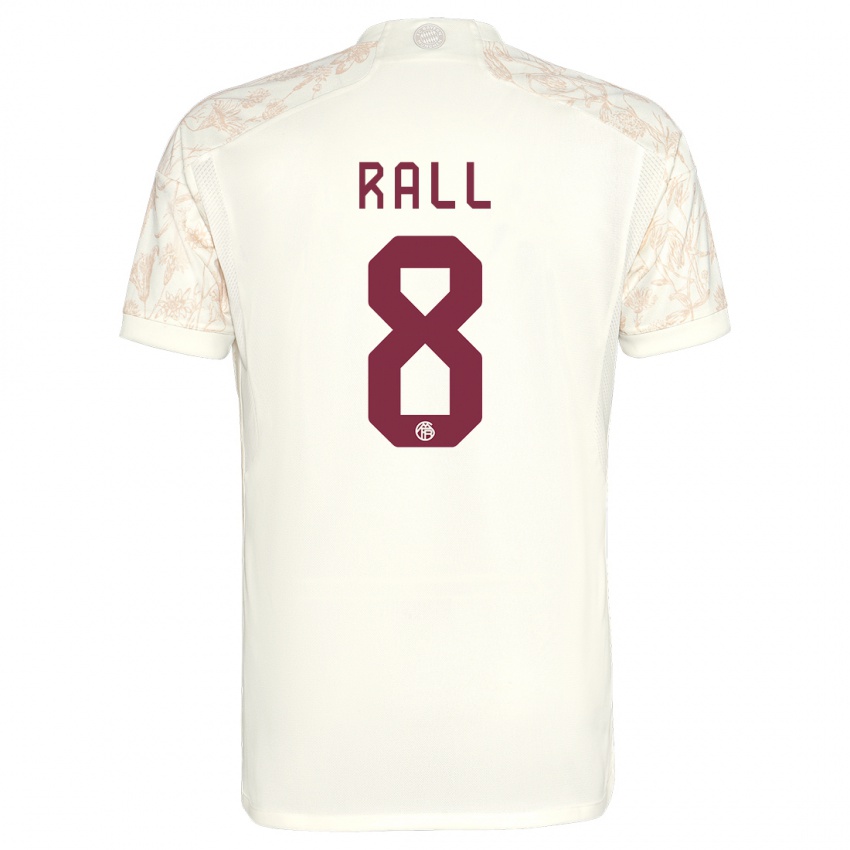 Niño Camiseta Maximiliane Rall #8 Blanquecino Equipación Tercera 2023/24 La Camisa Perú