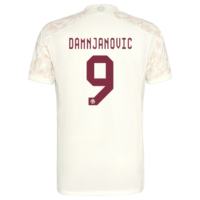 Niño Camiseta Jovana Damnjanovic #9 Blanquecino Equipación Tercera 2023/24 La Camisa Perú