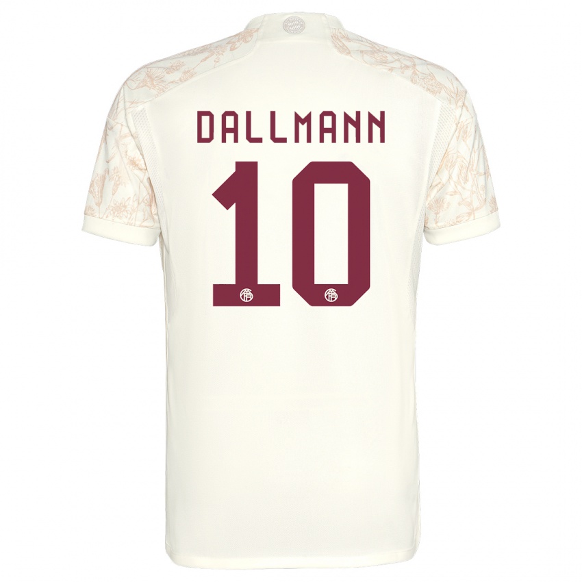 Niño Camiseta Linda Dallmann #10 Blanquecino Equipación Tercera 2023/24 La Camisa Perú