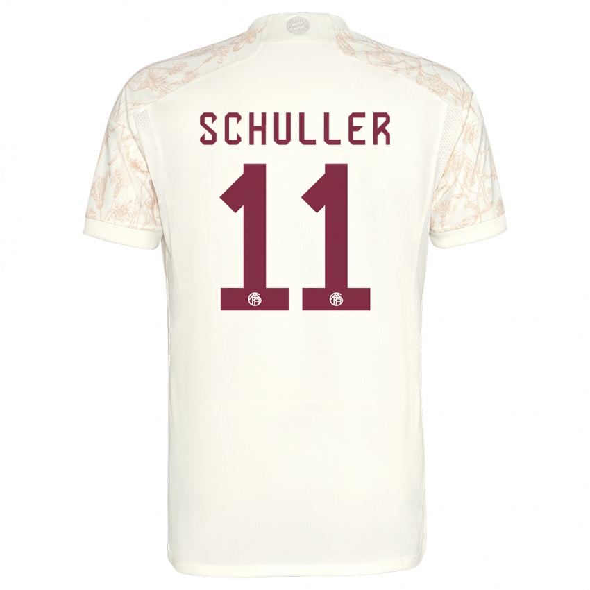 Niño Camiseta Lea Schuller #11 Blanquecino Equipación Tercera 2023/24 La Camisa Perú