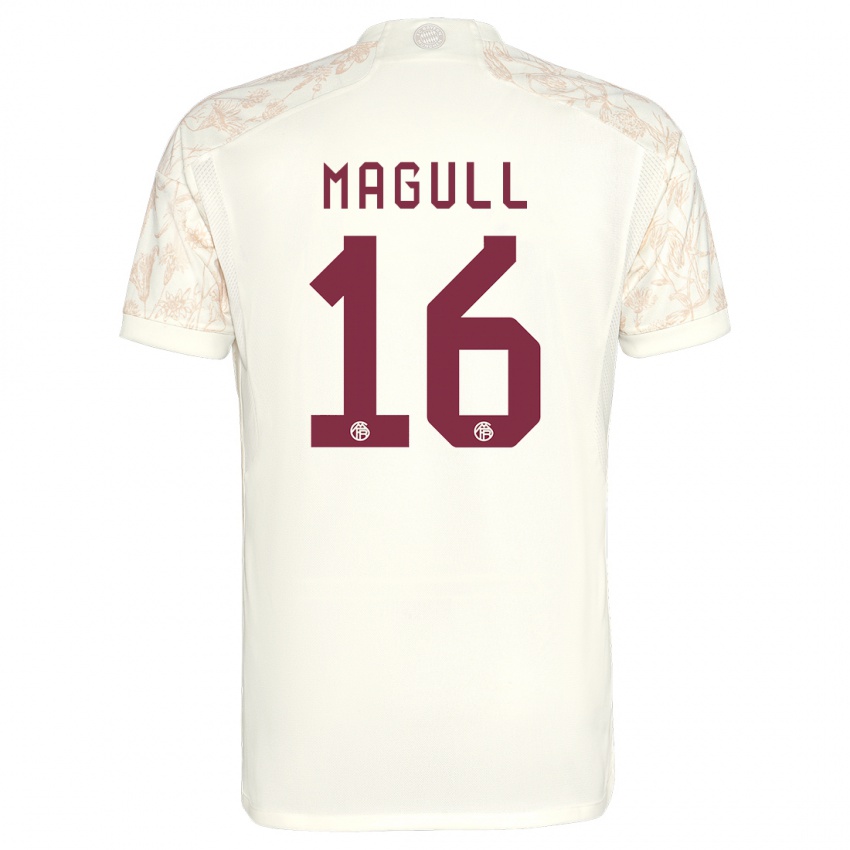 Niño Camiseta Lina Magull #16 Blanquecino Equipación Tercera 2023/24 La Camisa Perú