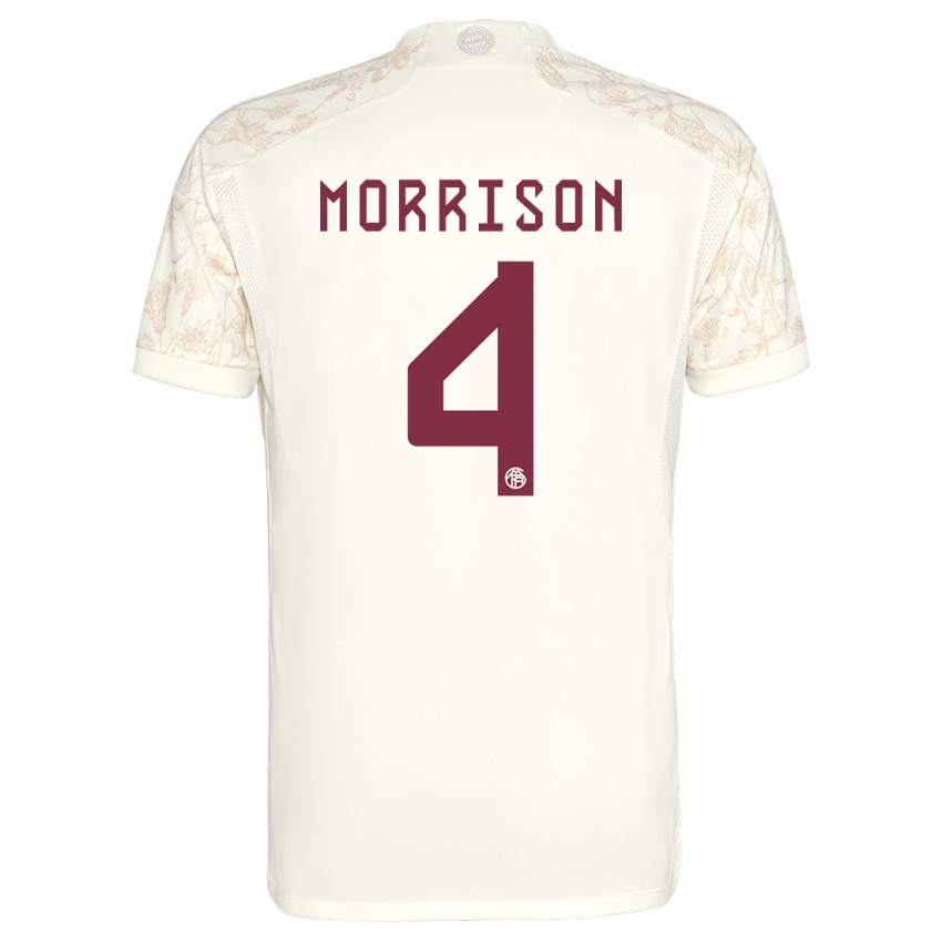 Niño Camiseta Liam Morrison #4 Blanquecino Equipación Tercera 2023/24 La Camisa Perú