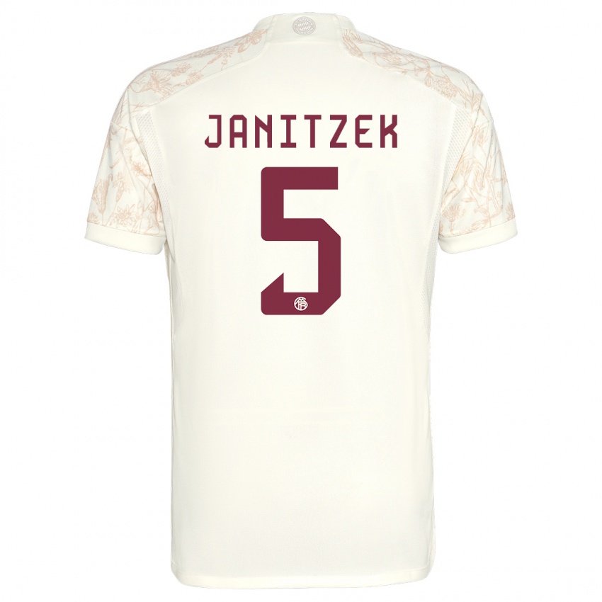 Niño Camiseta Justin Janitzek #5 Blanquecino Equipación Tercera 2023/24 La Camisa Perú