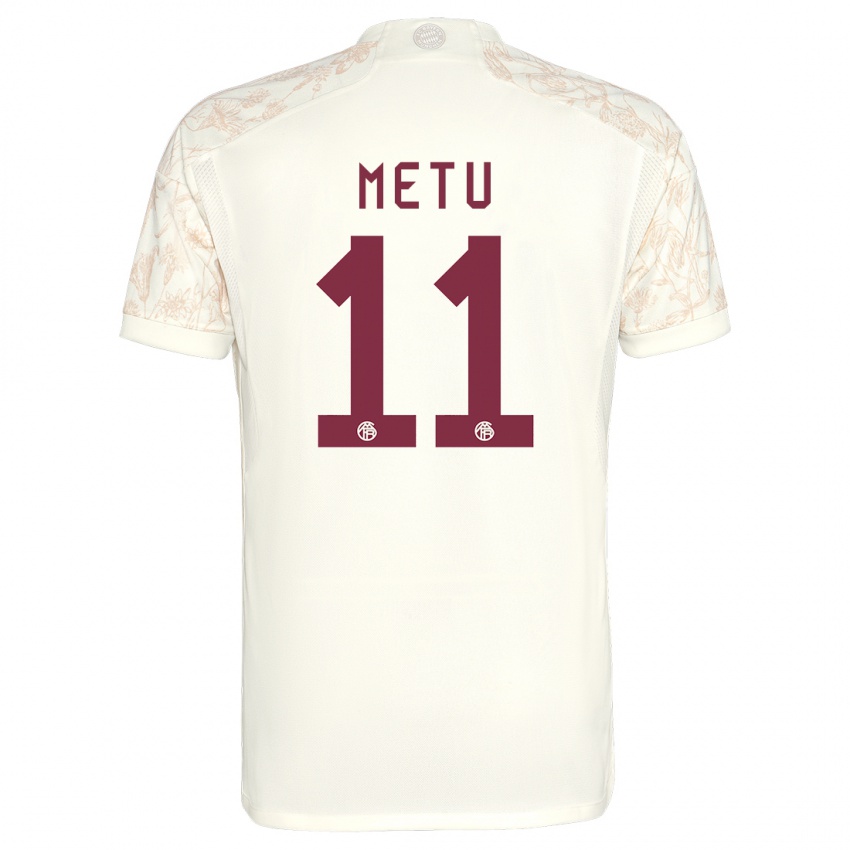 Niño Camiseta Emilian Metu #11 Blanquecino Equipación Tercera 2023/24 La Camisa Perú