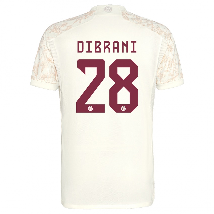 Niño Camiseta Benjamin Dibrani #28 Blanquecino Equipación Tercera 2023/24 La Camisa Perú