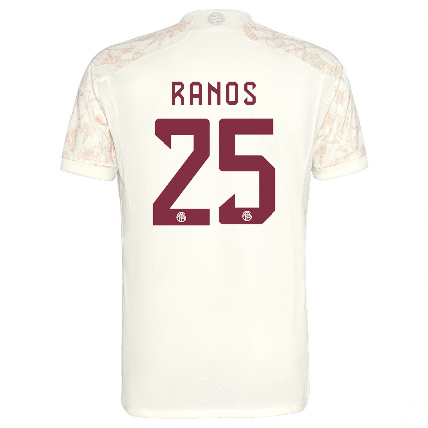 Niño Camiseta Grant-Leon Ranos #25 Blanquecino Equipación Tercera 2023/24 La Camisa Perú