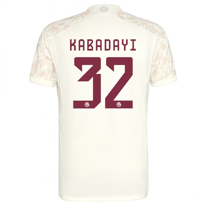 Niño Camiseta Yusuf Kabadayi #32 Blanquecino Equipación Tercera 2023/24 La Camisa Perú