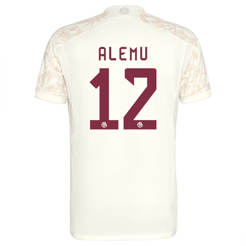 Niño Camiseta Liul Alemu #12 Blanquecino Equipación Tercera 2023/24 La Camisa Perú