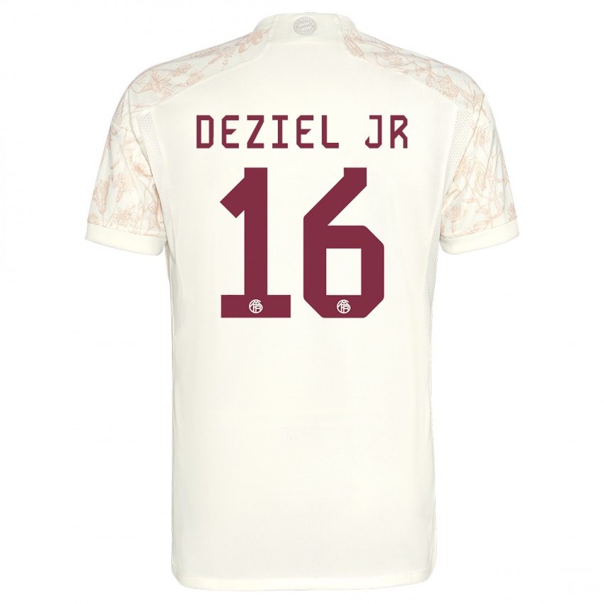 Niño Camiseta Robert Deziel Jr #16 Blanquecino Equipación Tercera 2023/24 La Camisa Perú