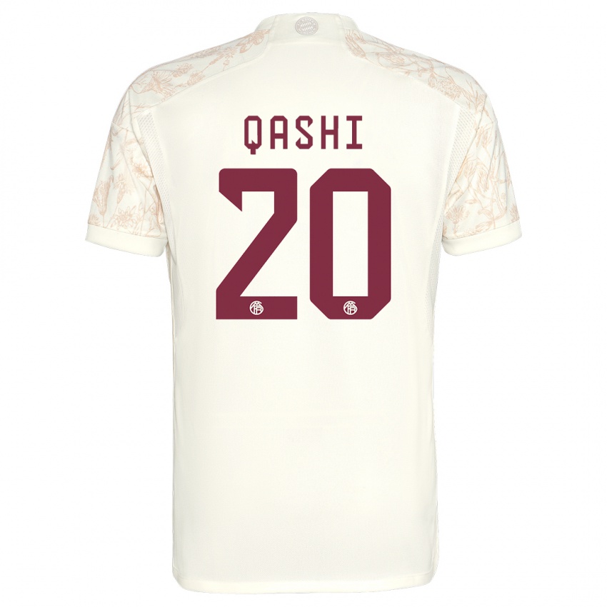 Niño Camiseta Yousef Qashi #20 Blanquecino Equipación Tercera 2023/24 La Camisa Perú