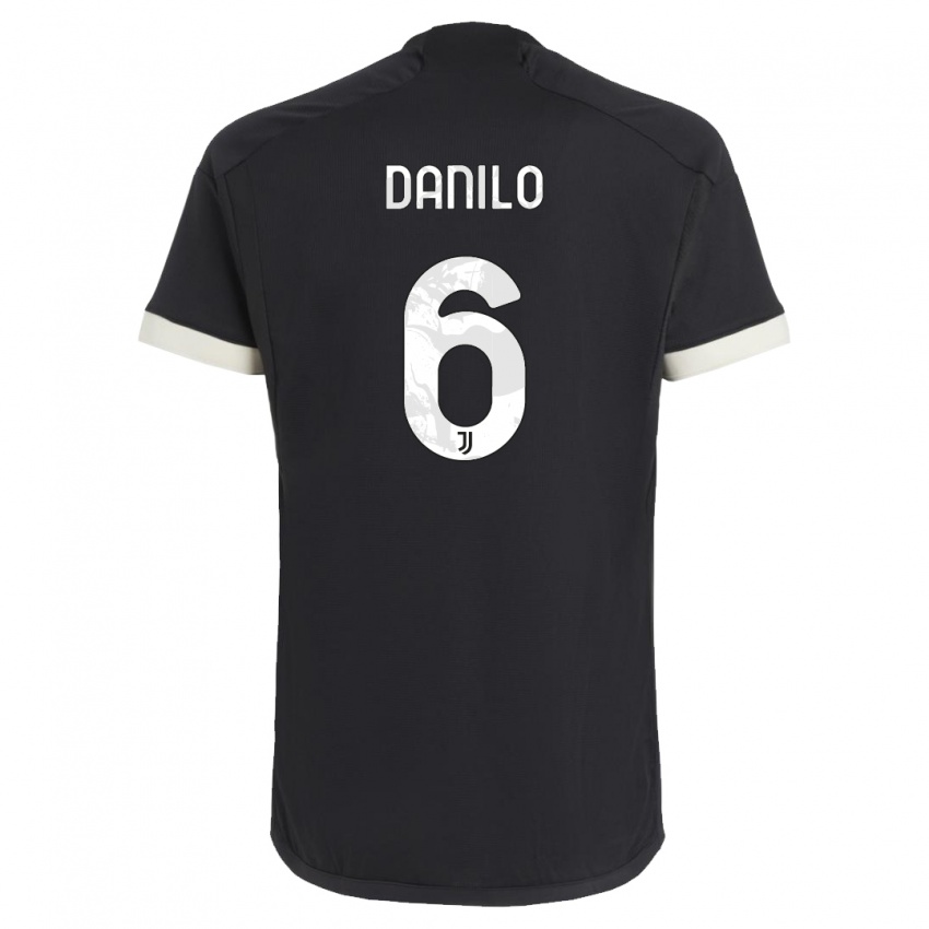 Niño Camiseta Danilo #6 Negro Equipación Tercera 2023/24 La Camisa Perú