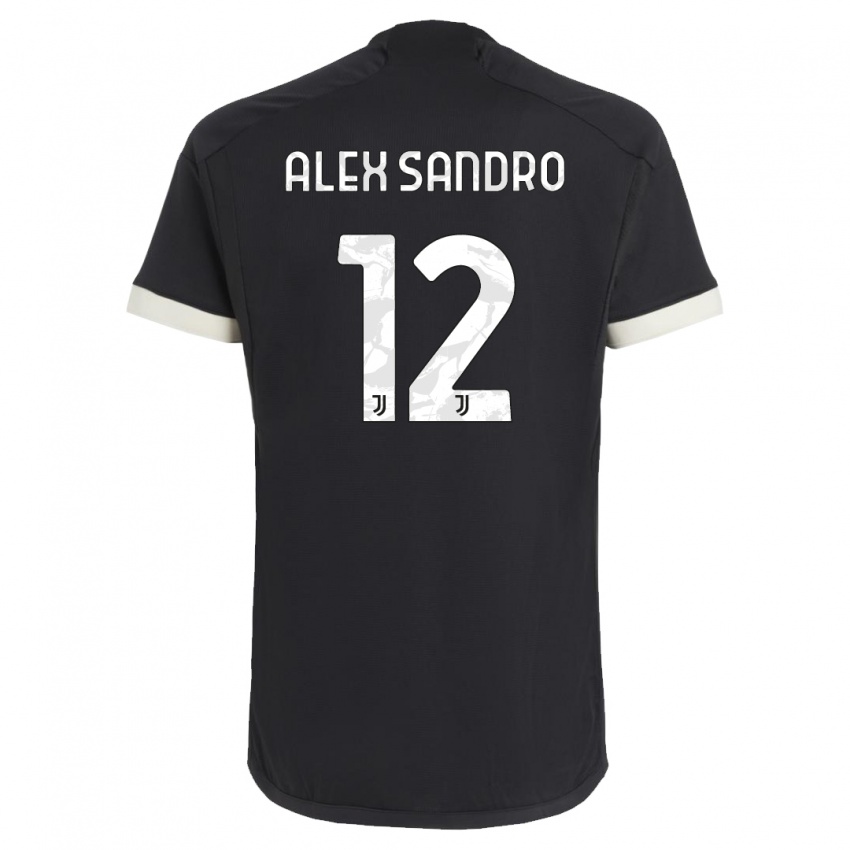 Niño Camiseta Alex Sandro #12 Negro Equipación Tercera 2023/24 La Camisa Perú