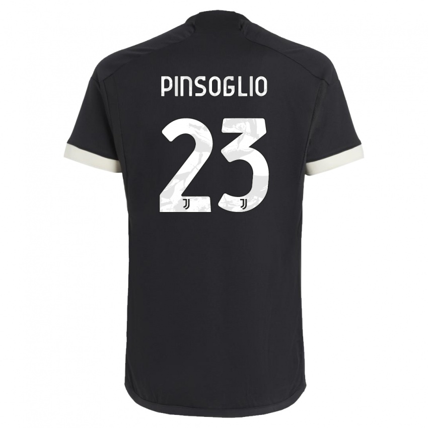 Niño Camiseta Carlo Pinsoglio #23 Negro Equipación Tercera 2023/24 La Camisa Perú