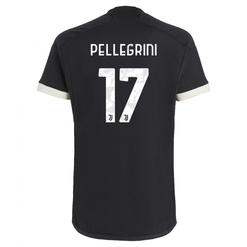 Niño Camiseta Luca Pellegrini #17 Negro Equipación Tercera 2023/24 La Camisa Perú