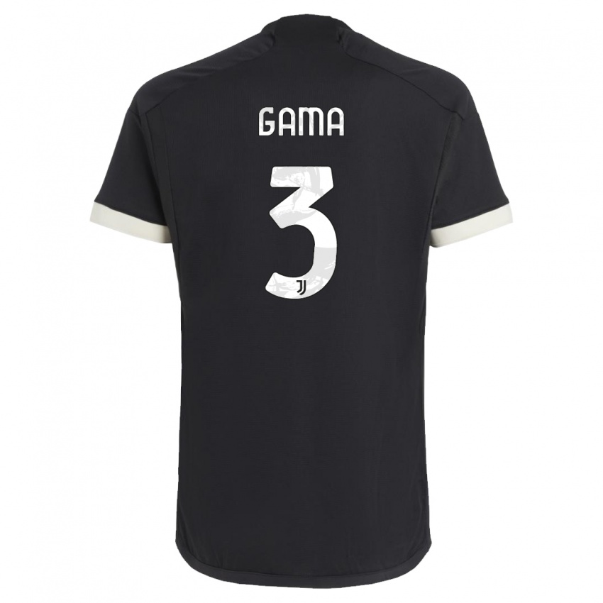 Niño Camiseta Sara Gama #3 Negro Equipación Tercera 2023/24 La Camisa Perú