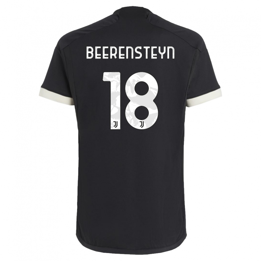 Niño Camiseta Lineth Beerensteyn #18 Negro Equipación Tercera 2023/24 La Camisa Perú