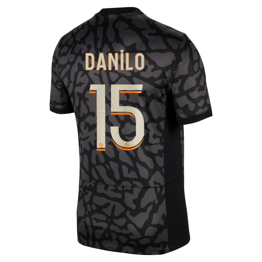 Niño Camiseta Danilo Pereira #15 Negro Equipación Tercera 2023/24 La Camisa Perú