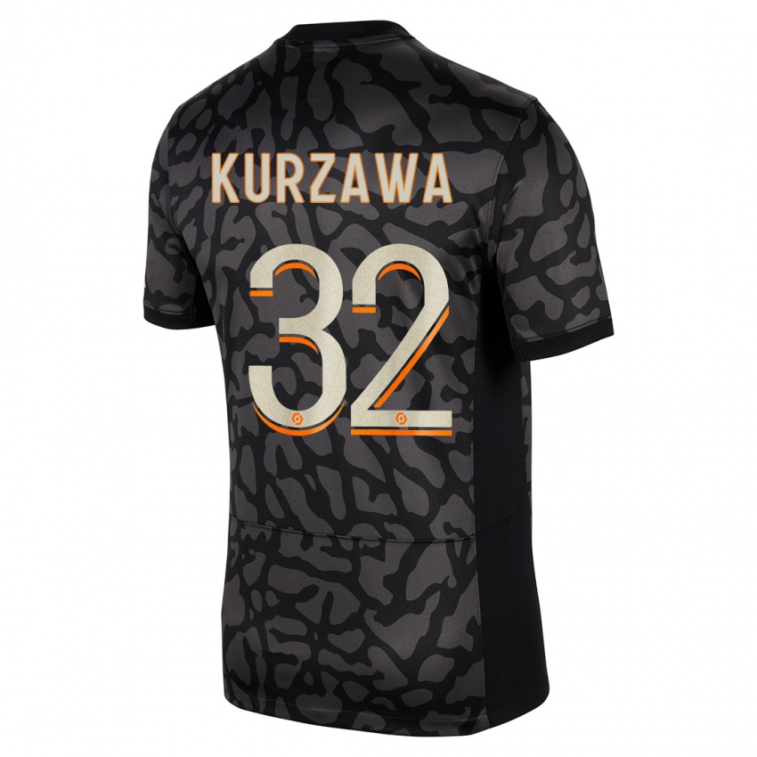 Niño Camiseta Layvin Kurzawa #32 Negro Equipación Tercera 2023/24 La Camisa Perú