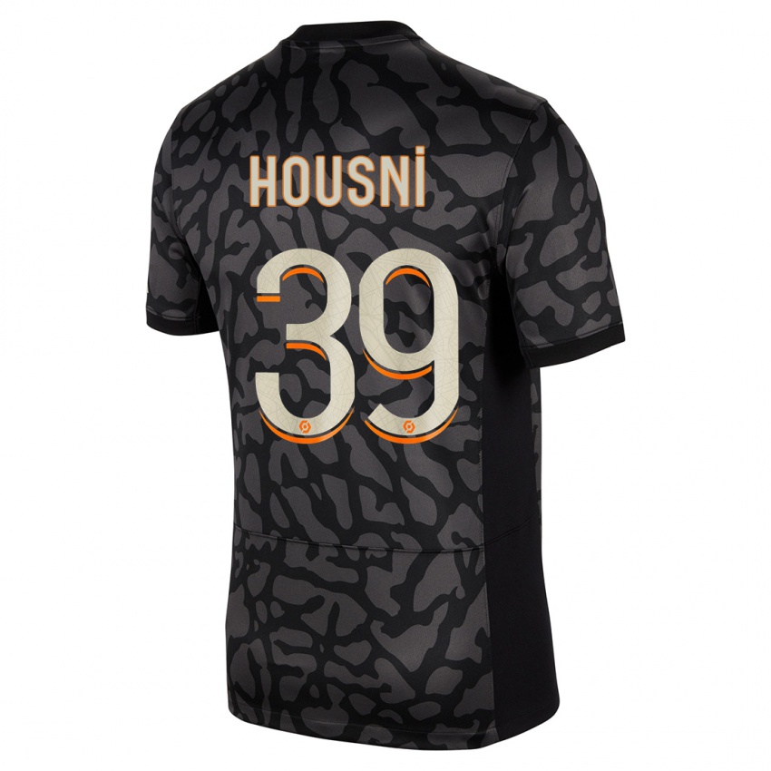 Niño Camiseta Ilyes Housni #39 Negro Equipación Tercera 2023/24 La Camisa Perú