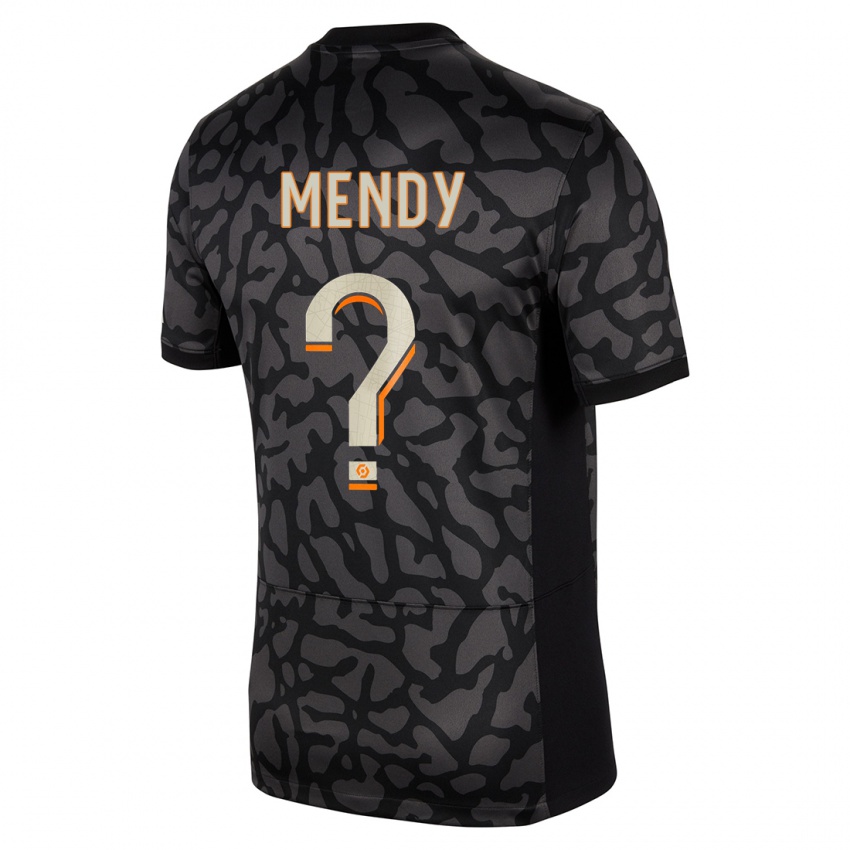 Niño Camiseta Tony Mendy #0 Negro Equipación Tercera 2023/24 La Camisa Perú