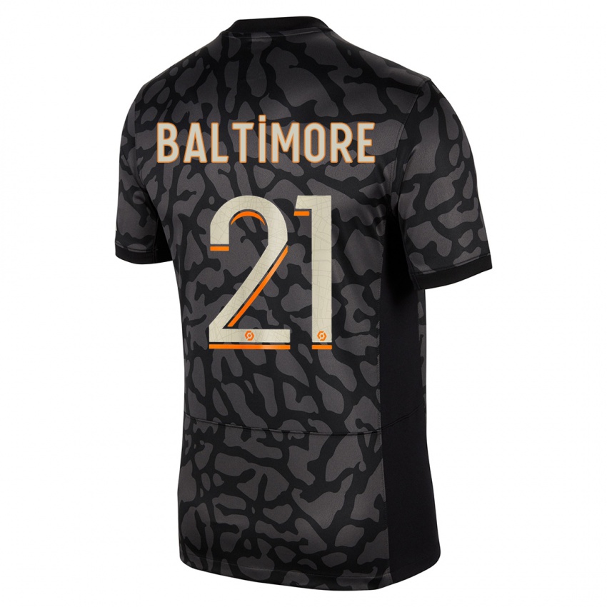 Niño Camiseta Sandy Baltimore #21 Negro Equipación Tercera 2023/24 La Camisa Perú