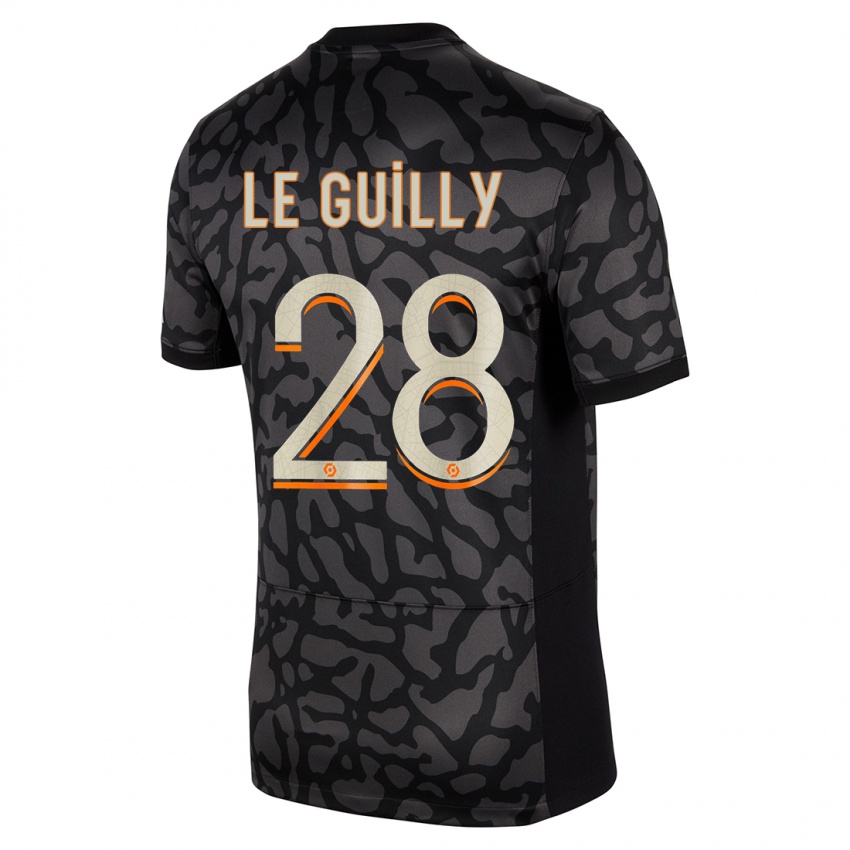 Niño Camiseta Jade Le Guilly #28 Negro Equipación Tercera 2023/24 La Camisa Perú