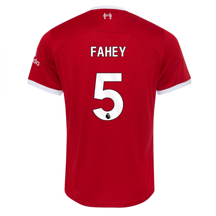 Hombre Camiseta Niamh Fahey #5 Rojo 1ª Equipación 2023/24 La Camisa Perú