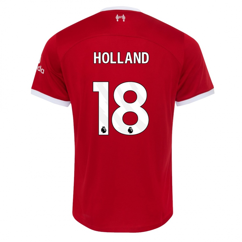 Hombre Camiseta Ceri Holland #18 Rojo 1ª Equipación 2023/24 La Camisa Perú