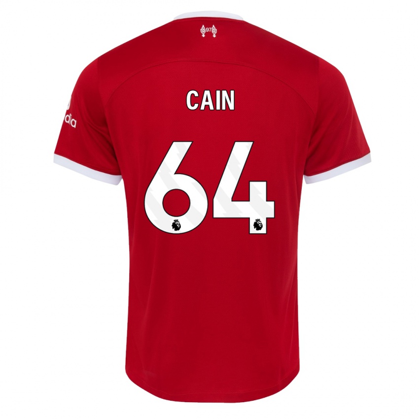 Hombre Camiseta Jake Cain #64 Rojo 1ª Equipación 2023/24 La Camisa Perú