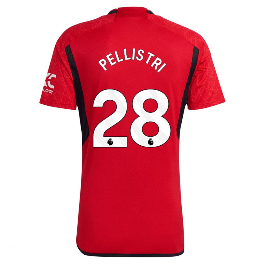 Hombre Camiseta Facundo Pellistri #28 Rojo 1ª Equipación 2023/24 La Camisa Perú