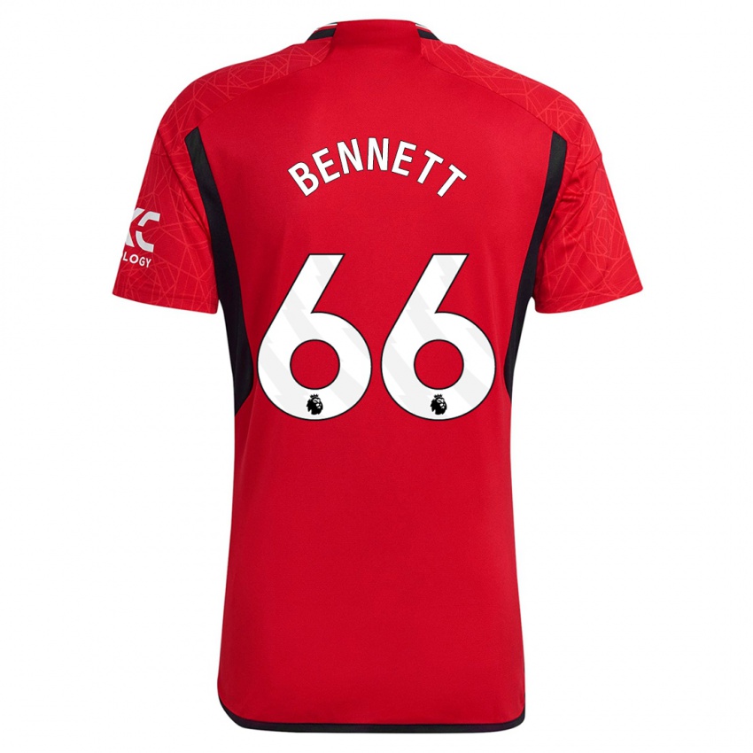 Hombre Camiseta Rhys Bennett #66 Rojo 1ª Equipación 2023/24 La Camisa Perú