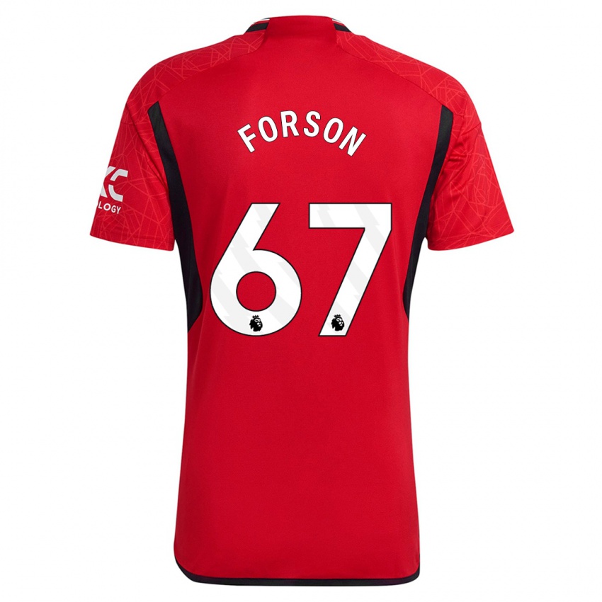 Hombre Camiseta Omari Forson #67 Rojo 1ª Equipación 2023/24 La Camisa Perú