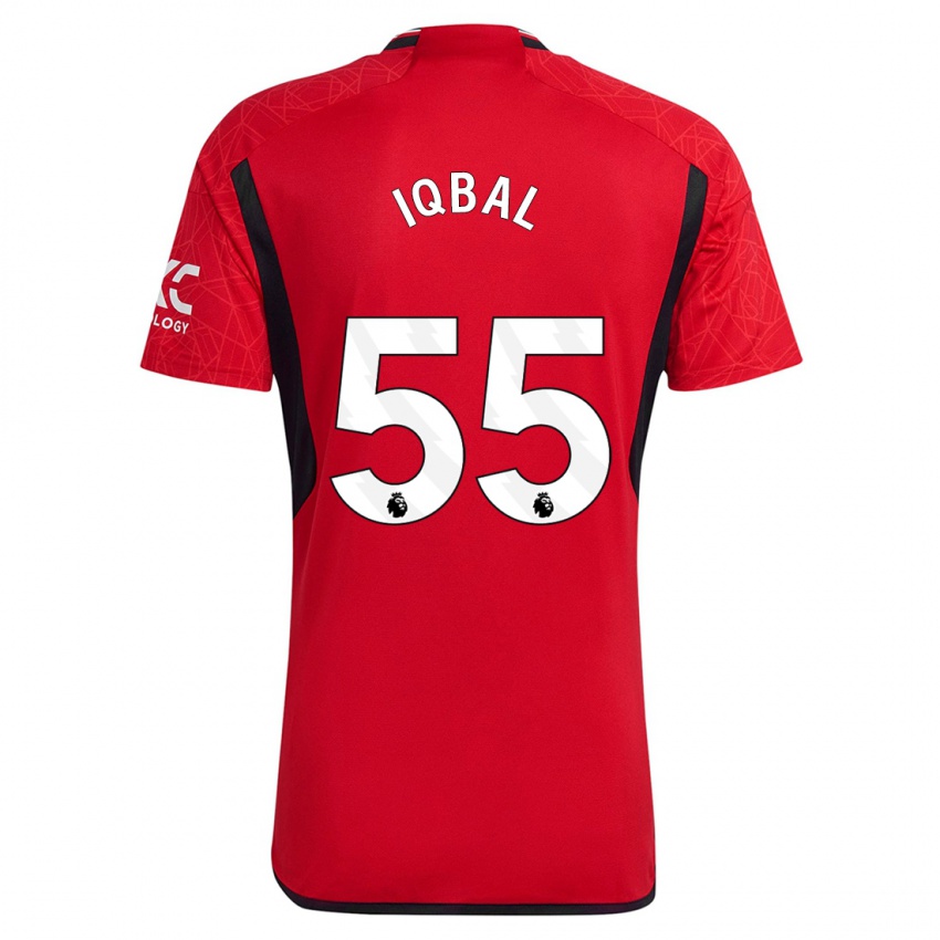 Hombre Camiseta Zidane Iqbal #55 Rojo 1ª Equipación 2023/24 La Camisa Perú