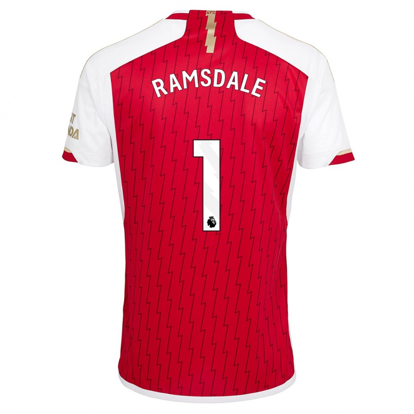 Hombre Camiseta Aaron Ramsdale #1 Rojo 1ª Equipación 2023/24 La Camisa Perú