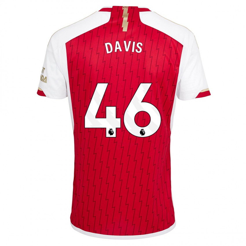 Hombre Camiseta Timi Davis #46 Rojo 1ª Equipación 2023/24 La Camisa Perú