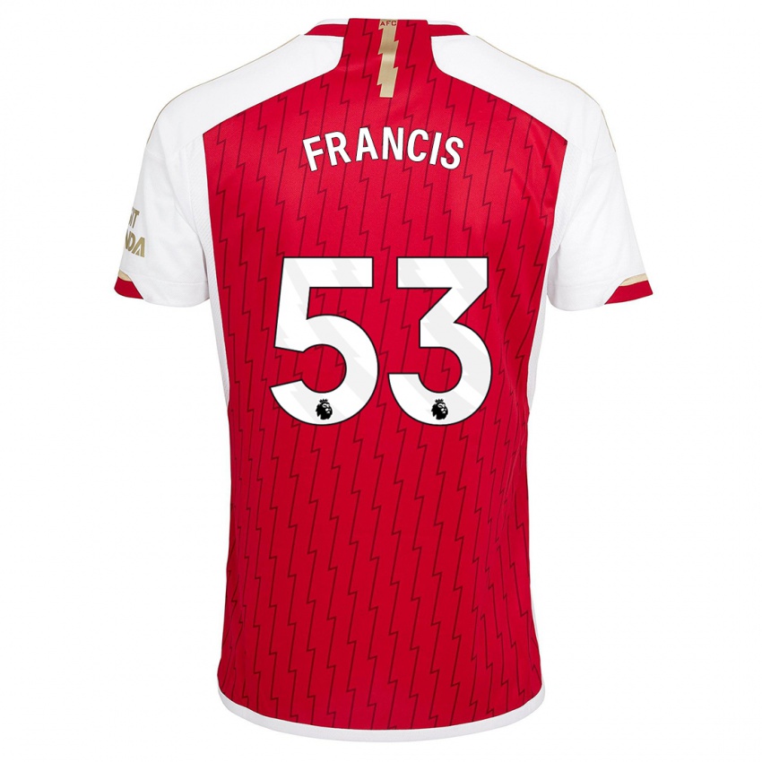 Hombre Camiseta Jack Henry Francis #53 Rojo 1ª Equipación 2023/24 La Camisa Perú